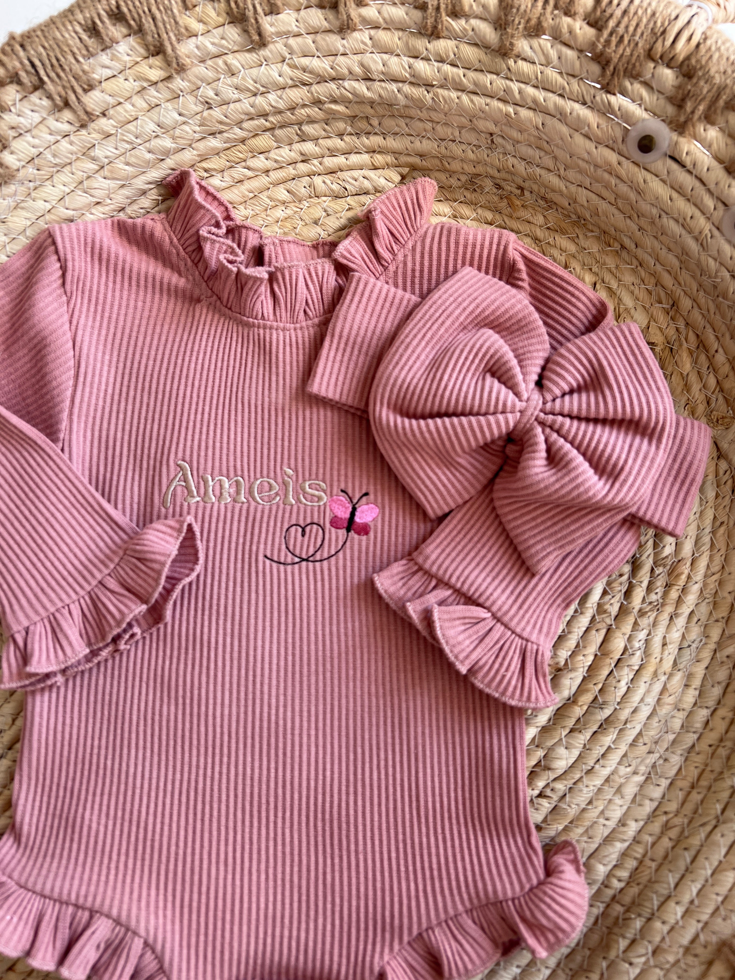 Romper Roze me Kordele