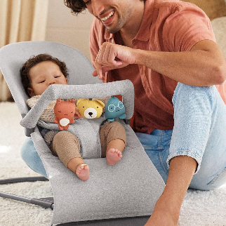 BabyBjorn Bouncer Bliss Woven Mélange - Light Grey