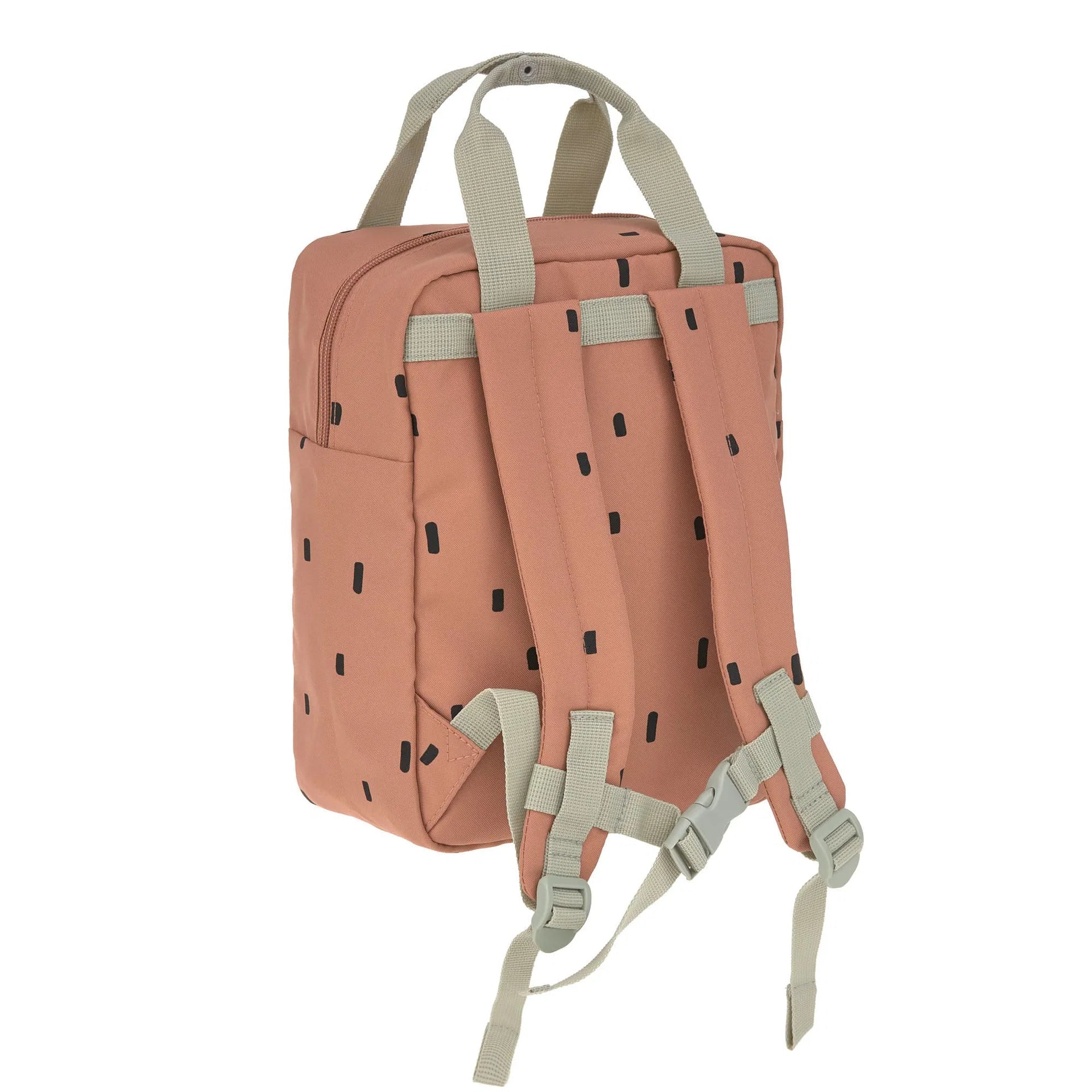Çante Shpine per Femije "Mini Square Backpack" – LÄSSIG Happy Prints, Caramel