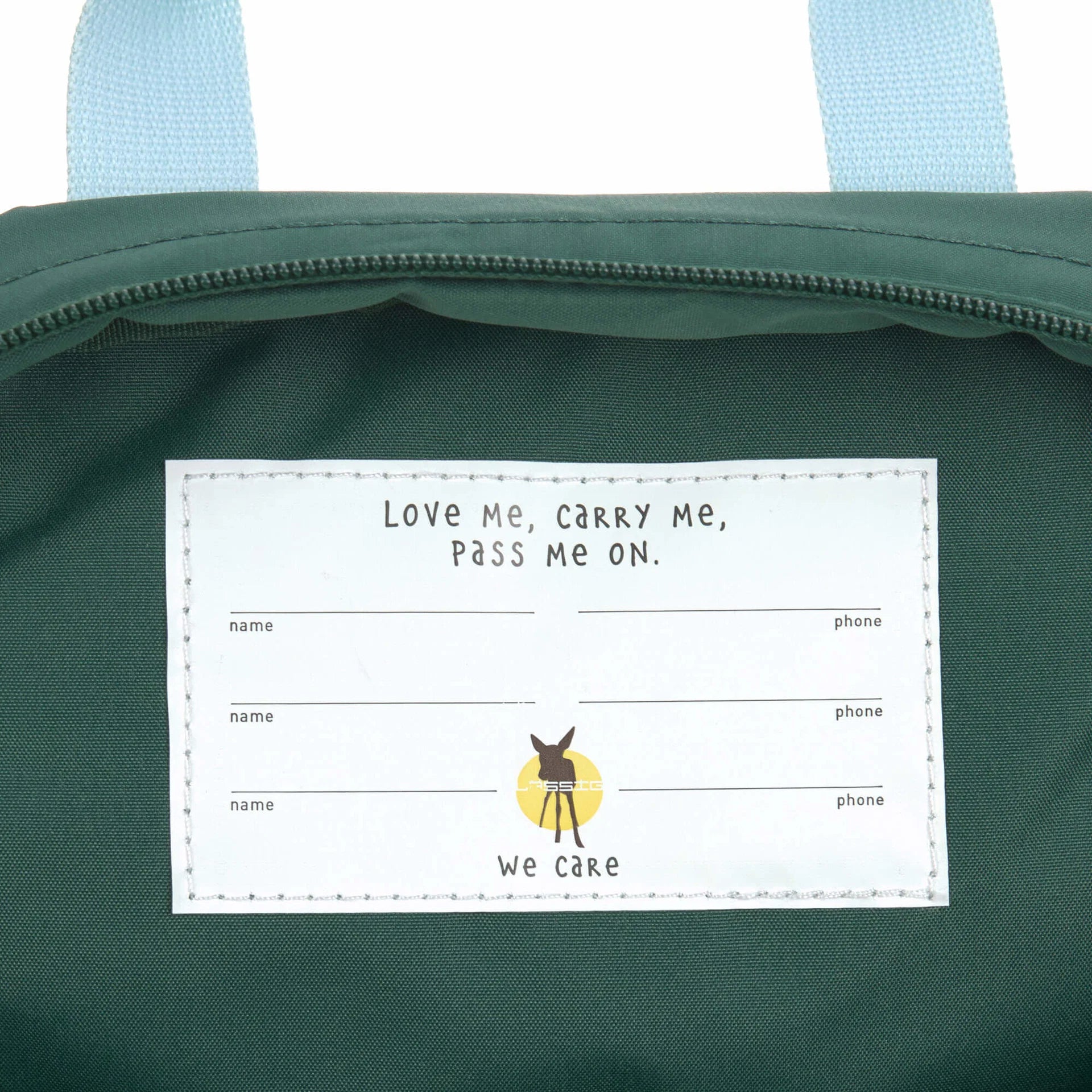 Çantë Shpine per Femije "Mini Square Backpack" - Lemon Dark Green