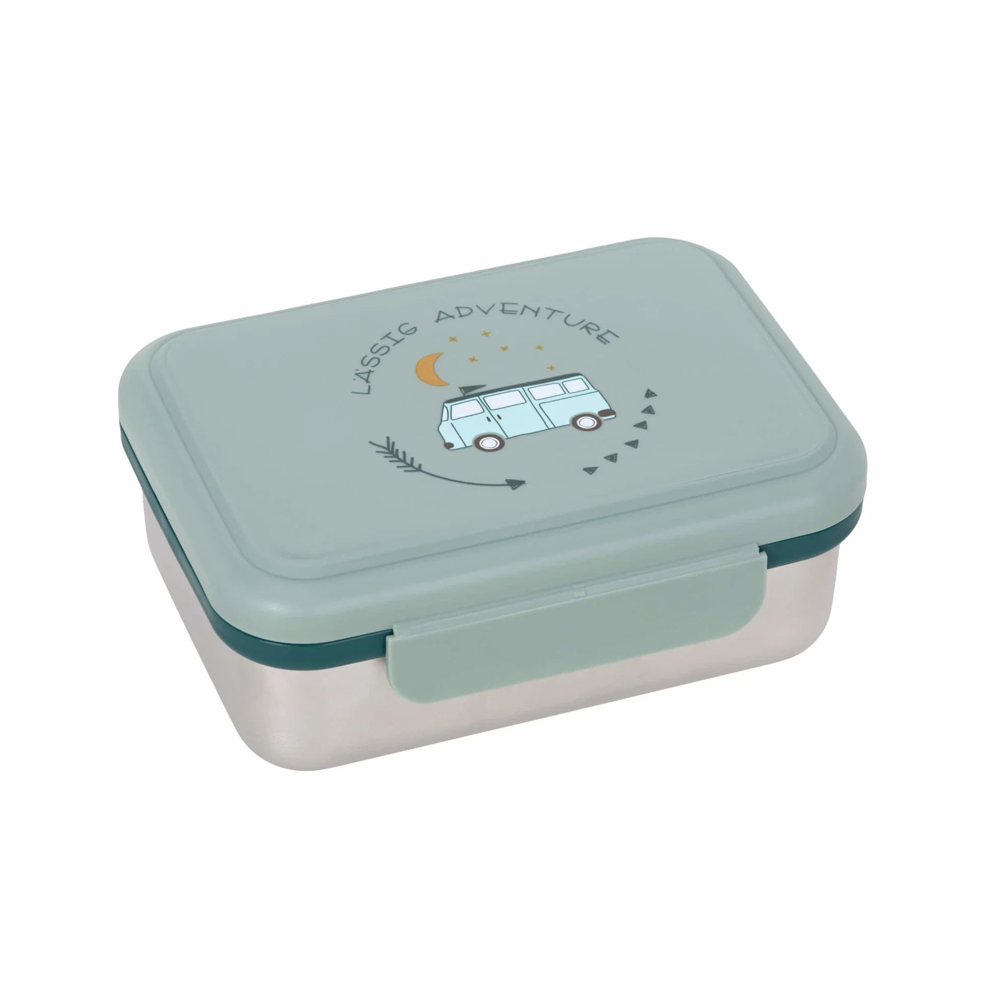 Kuti Ushqimi "Lunchbox Stainless Steel" – LÄSSIG Adventure Bus, Blue