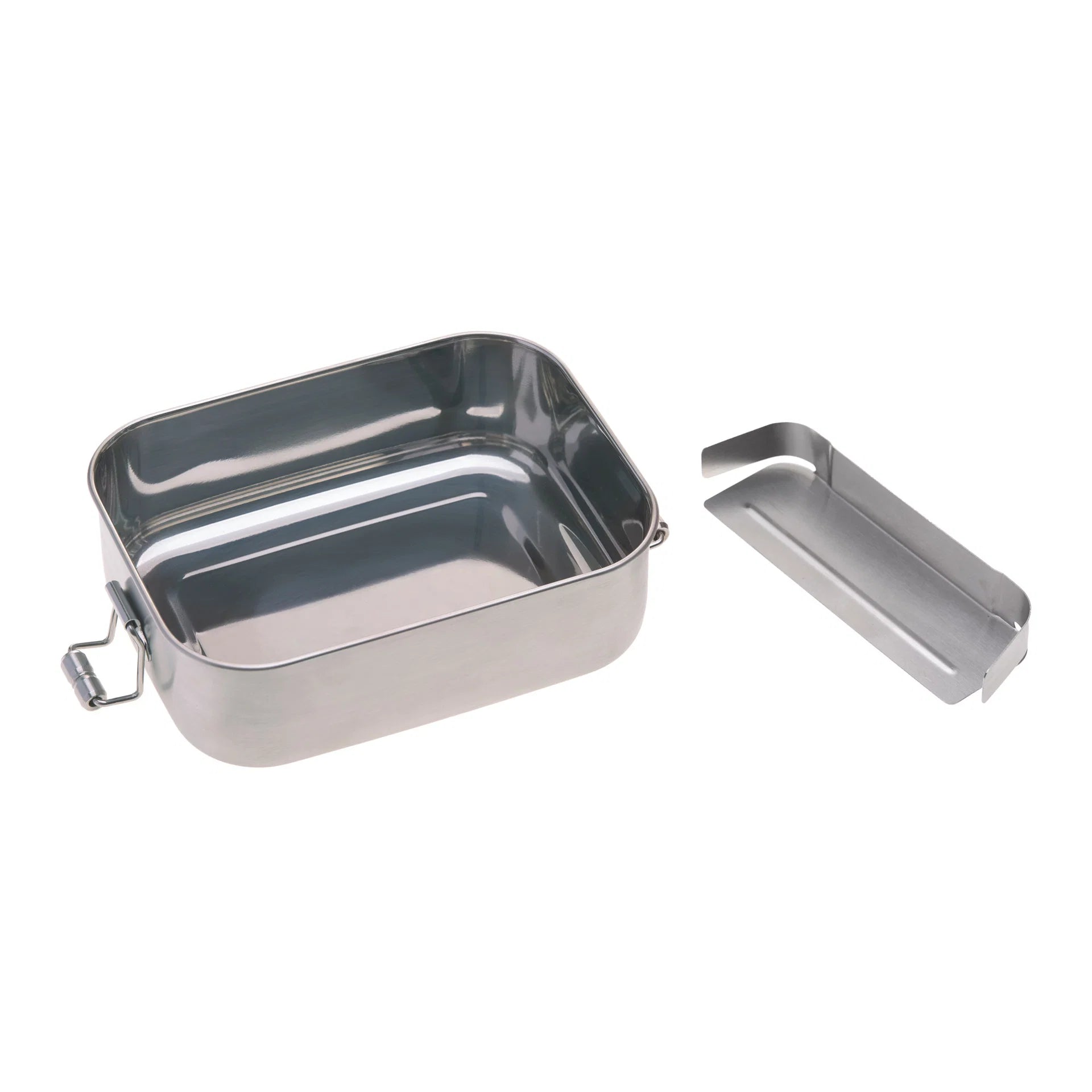Kuti Ushqimi prej Çeliku Inox me Kapak Bambuje – LÄSSIG Garden Explorer