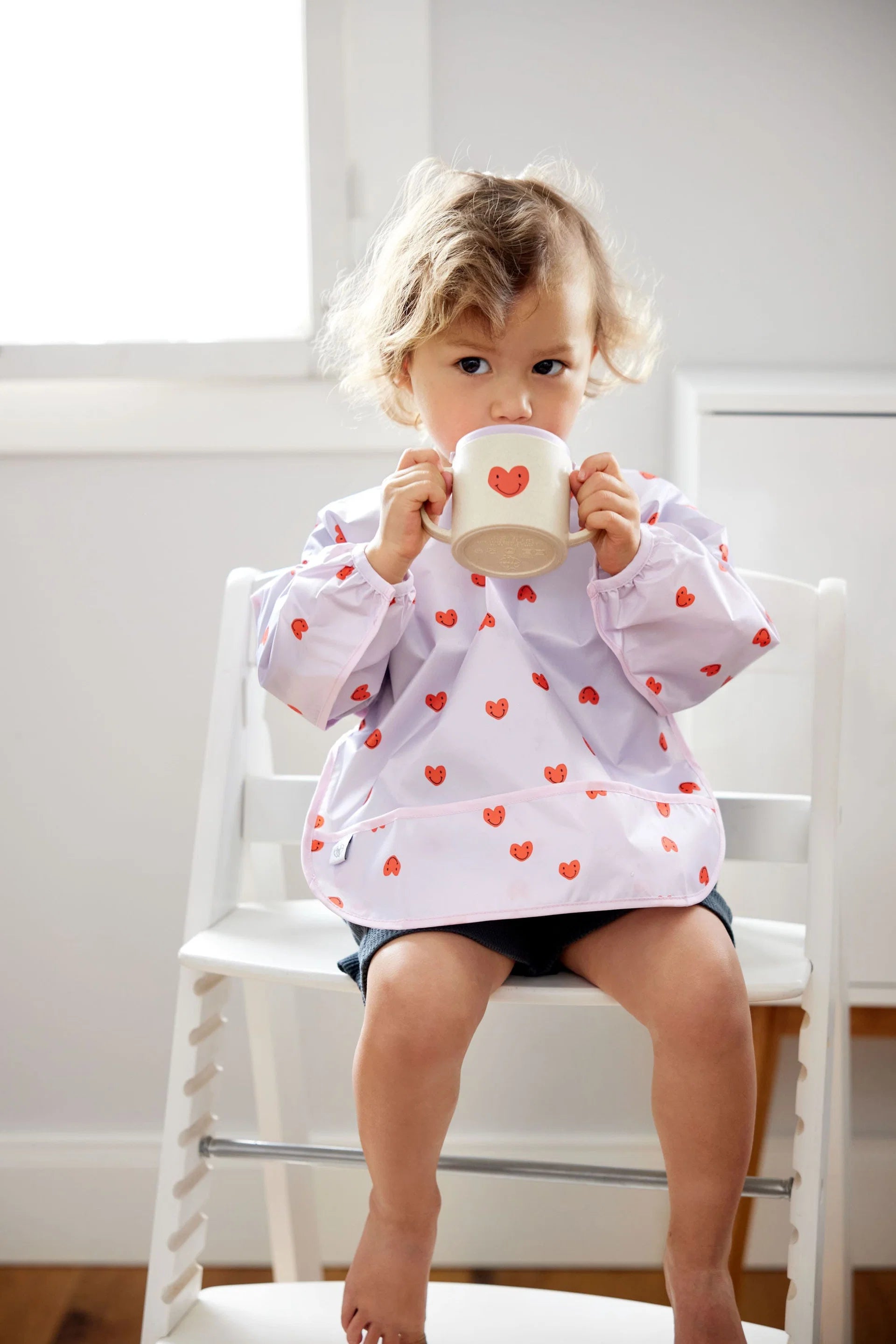 Gote me Pipez per Femije "Sippy Cup" – LÄSSIG Happy Rascals, Heart Lavender