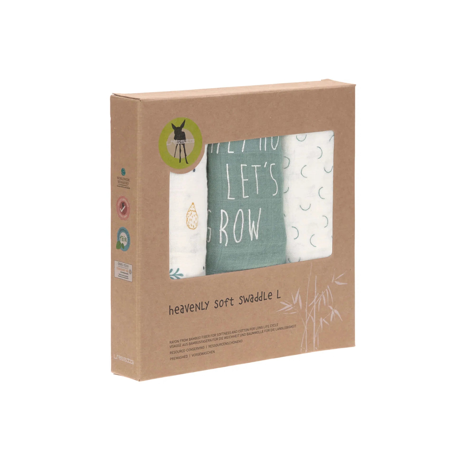 Set me 3 Napa "Heavenly Soft Swaddle L" – LÄSSIG, Garden Explorer Tractor