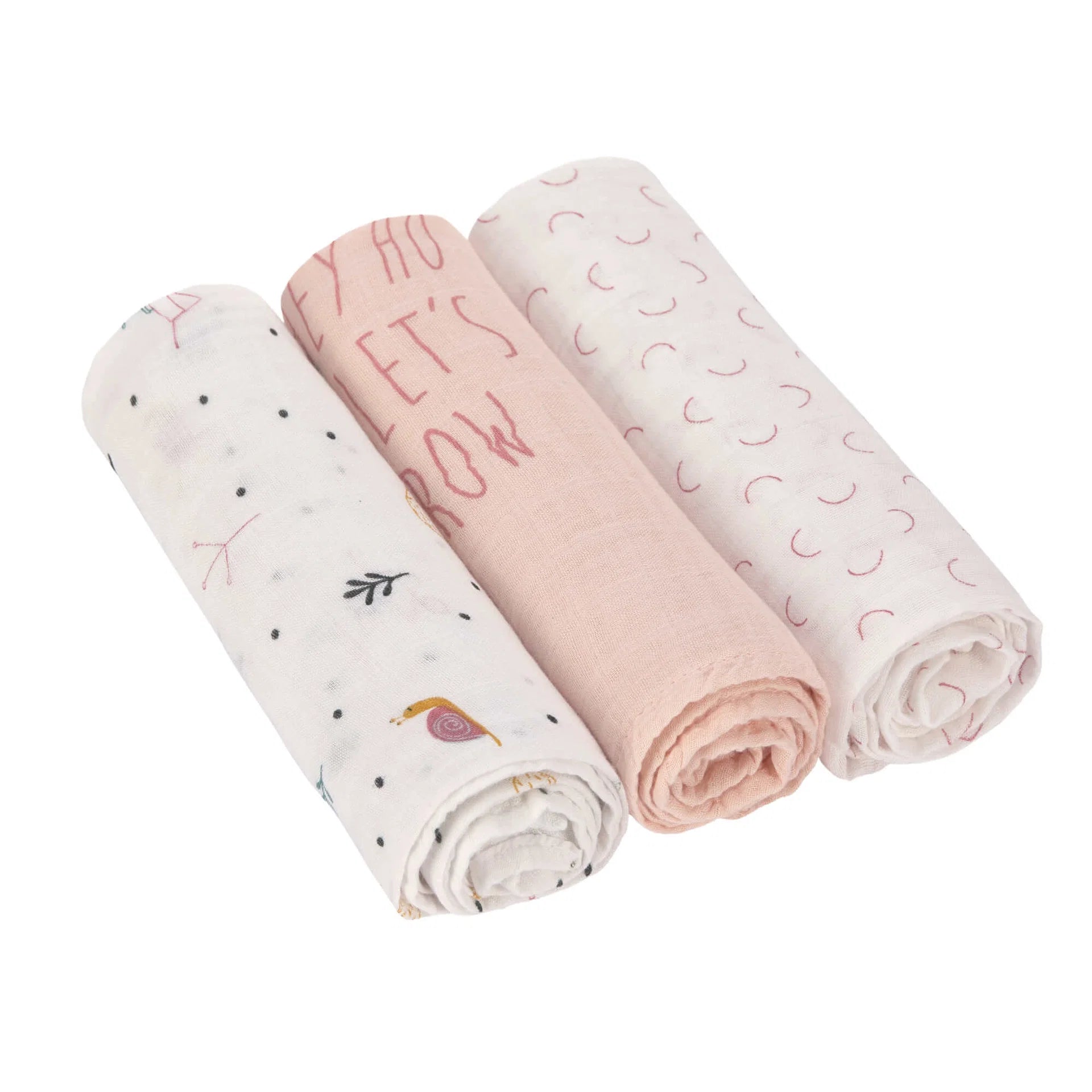 Set me 3 Napa "Heavenly Soft Swaddle L" – LÄSSIG, Garden Explorer Snail