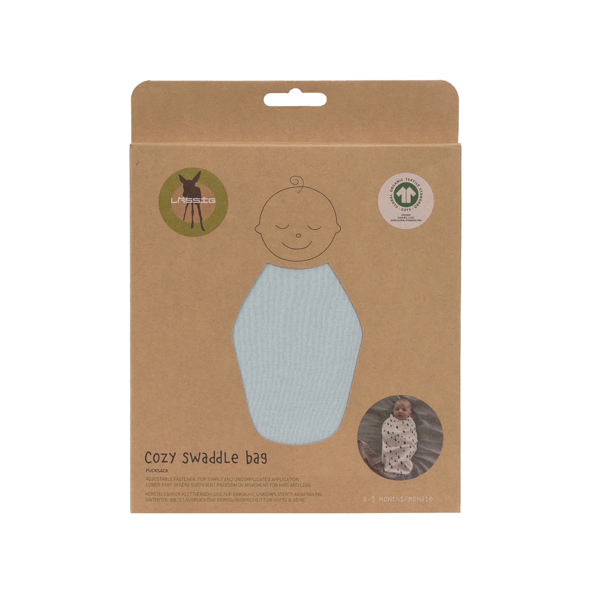 Swaddle 0.7 Tog - Granite Green