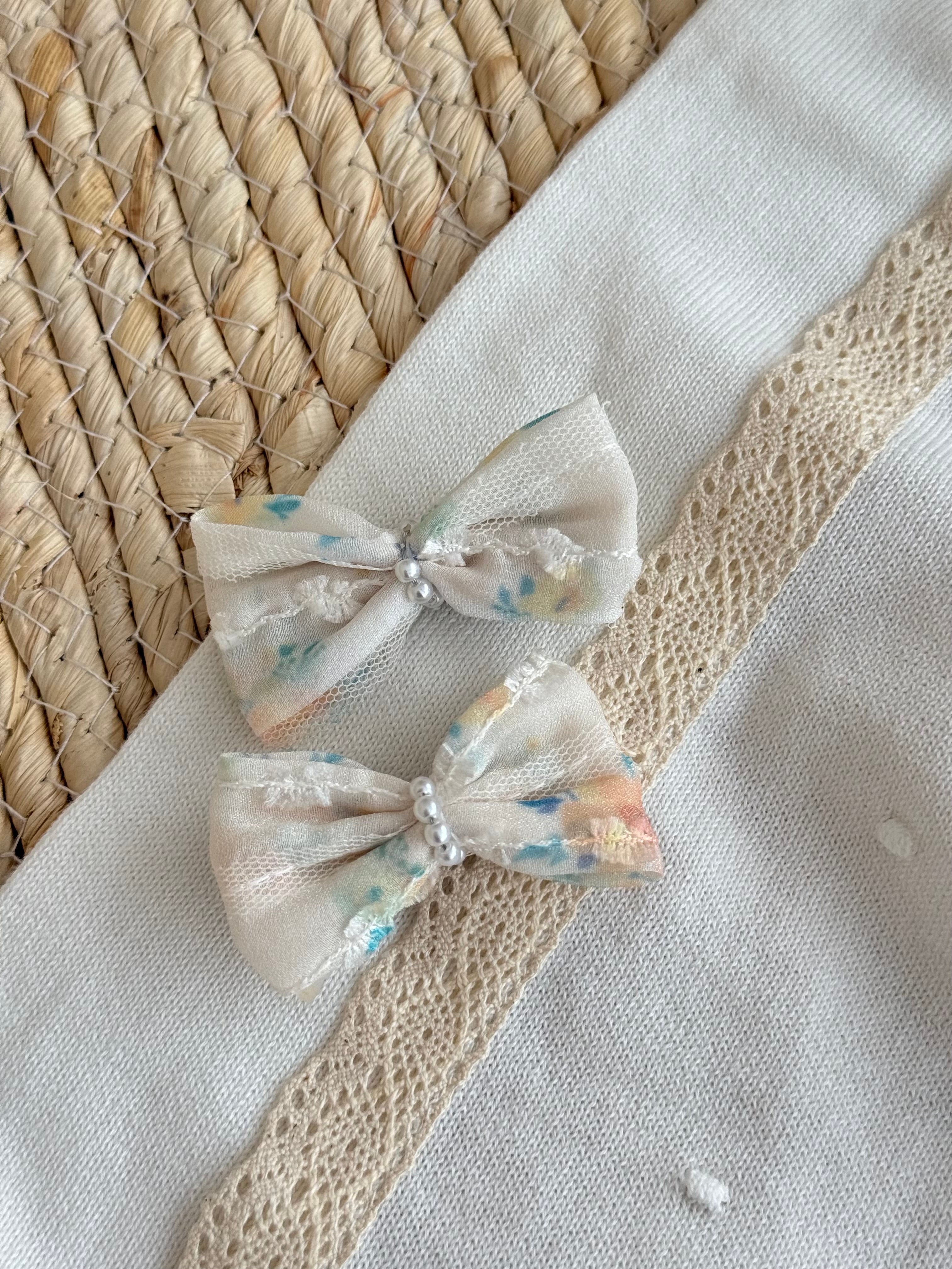 Set me 2 Kapese Flokesh "Watercolor Tulle & Pearls"