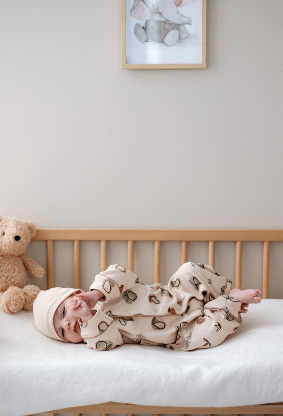 Set Materniteti 4-Pjese – "Beige Fruits"