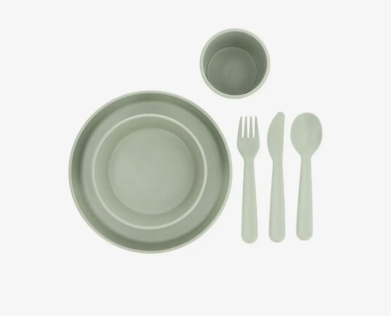 Set Ngrënieje për Fëmijë (6 pjesë) – Ideale për Vetë-Ushqyerje (Baby-led Weaning)
