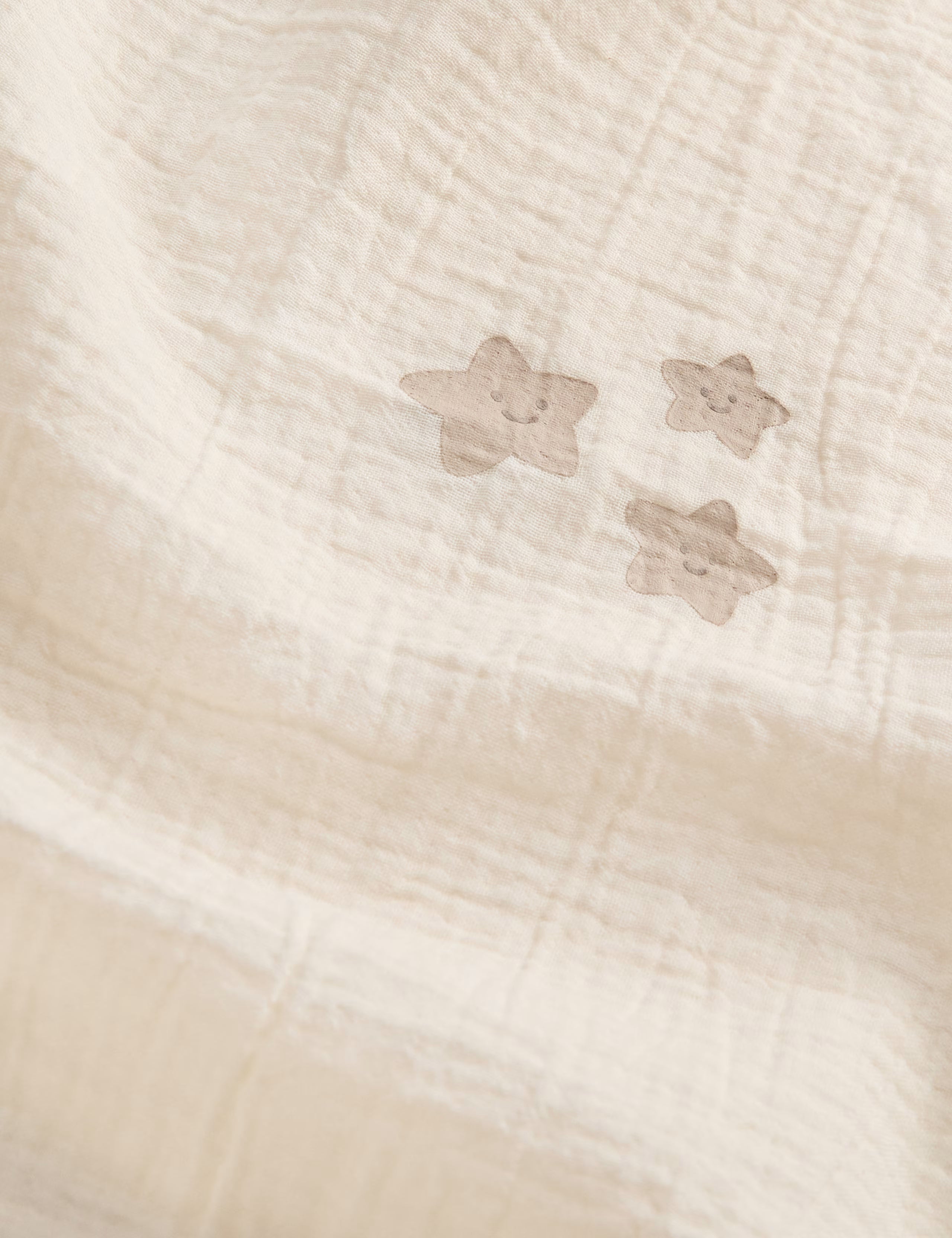 Set me 3 Napa Muslin 100% Pambuk (58x58 cm) – Bezhë & Krem
