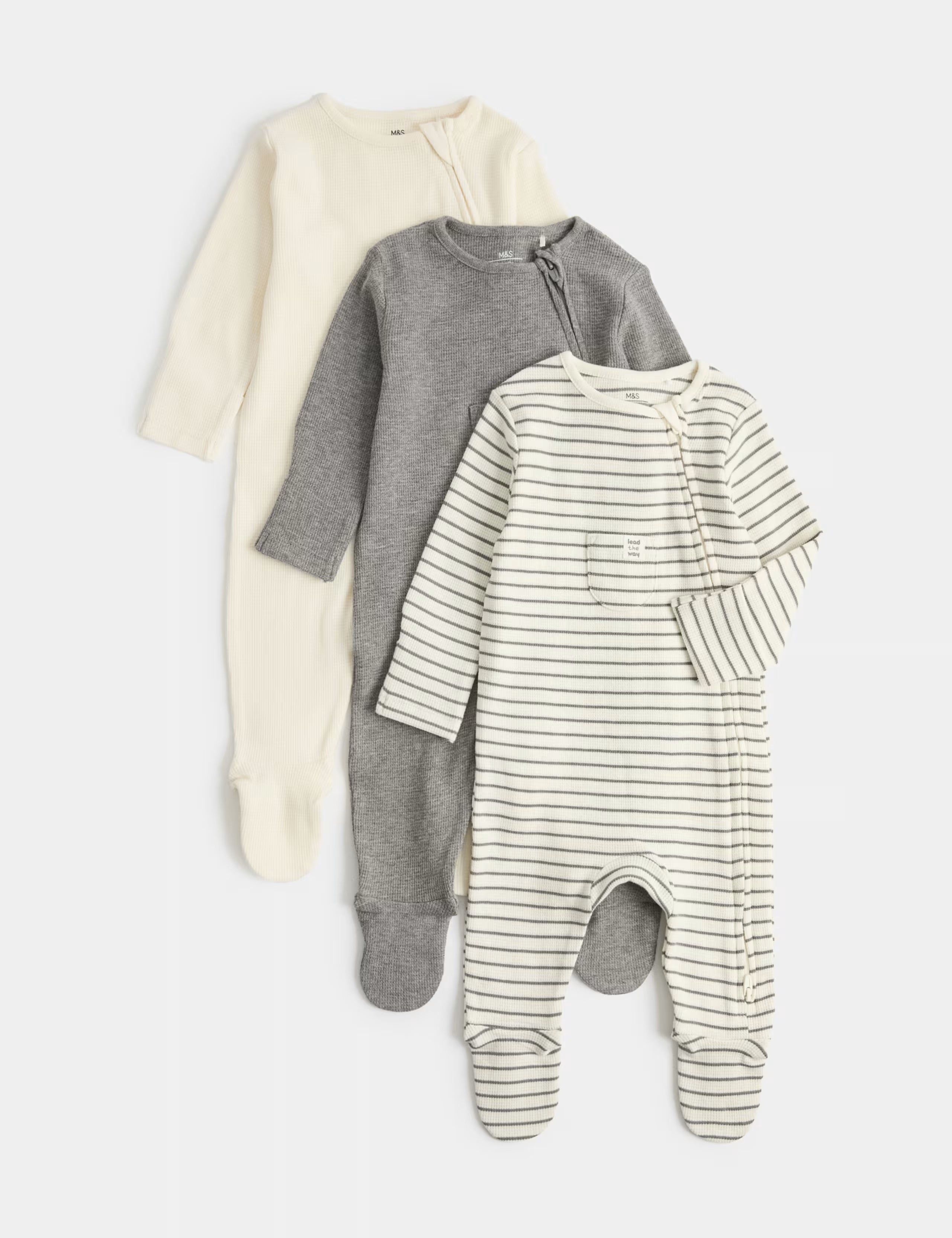 Set me 3 Tutina me Zinxhir - Gri / Bardhe
