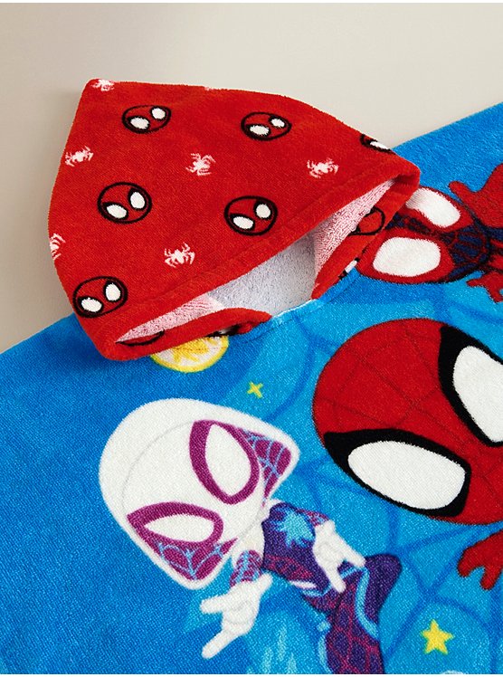 Poncho Plazhi me Kapuç "Spiderman"