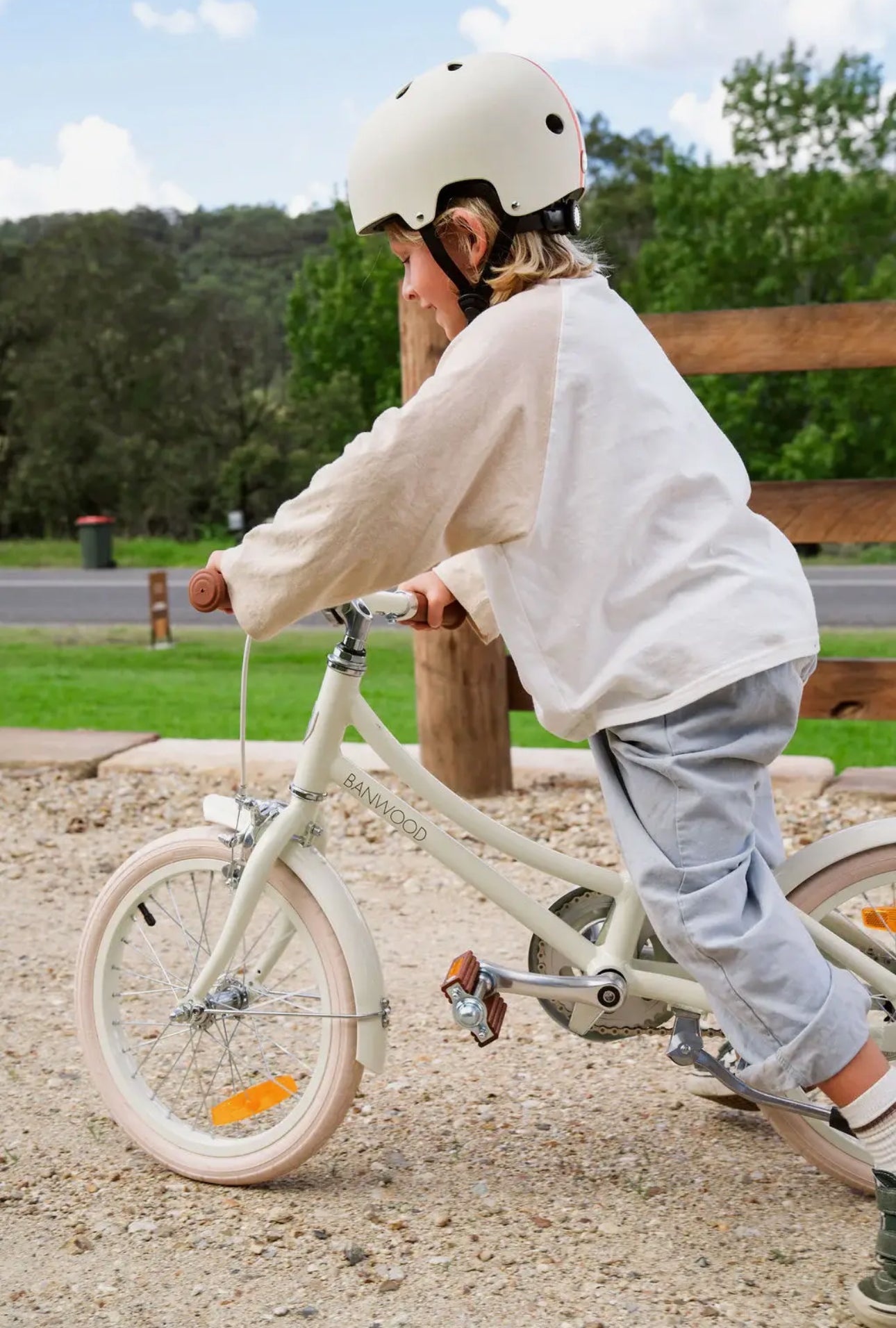 Banwood 16” Classic Bike/Biciklete Premium per Femije 4-7 vjeç Vintage- Cream