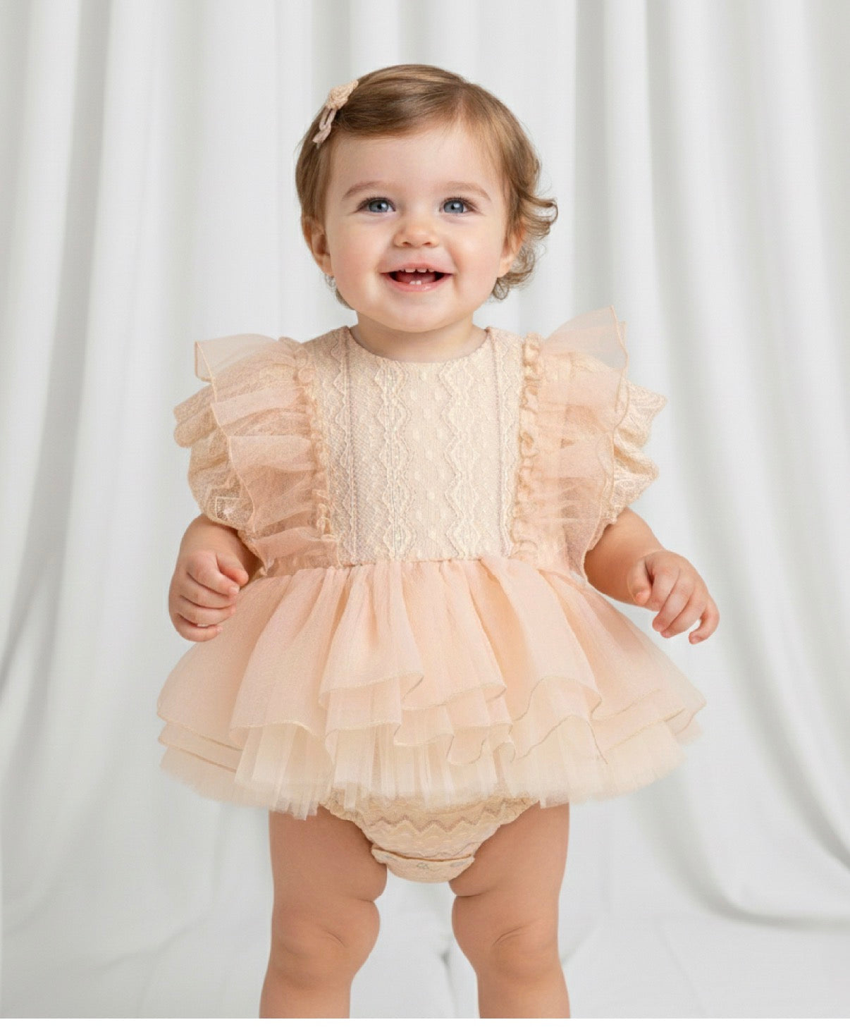 Fustan - Romper Peach