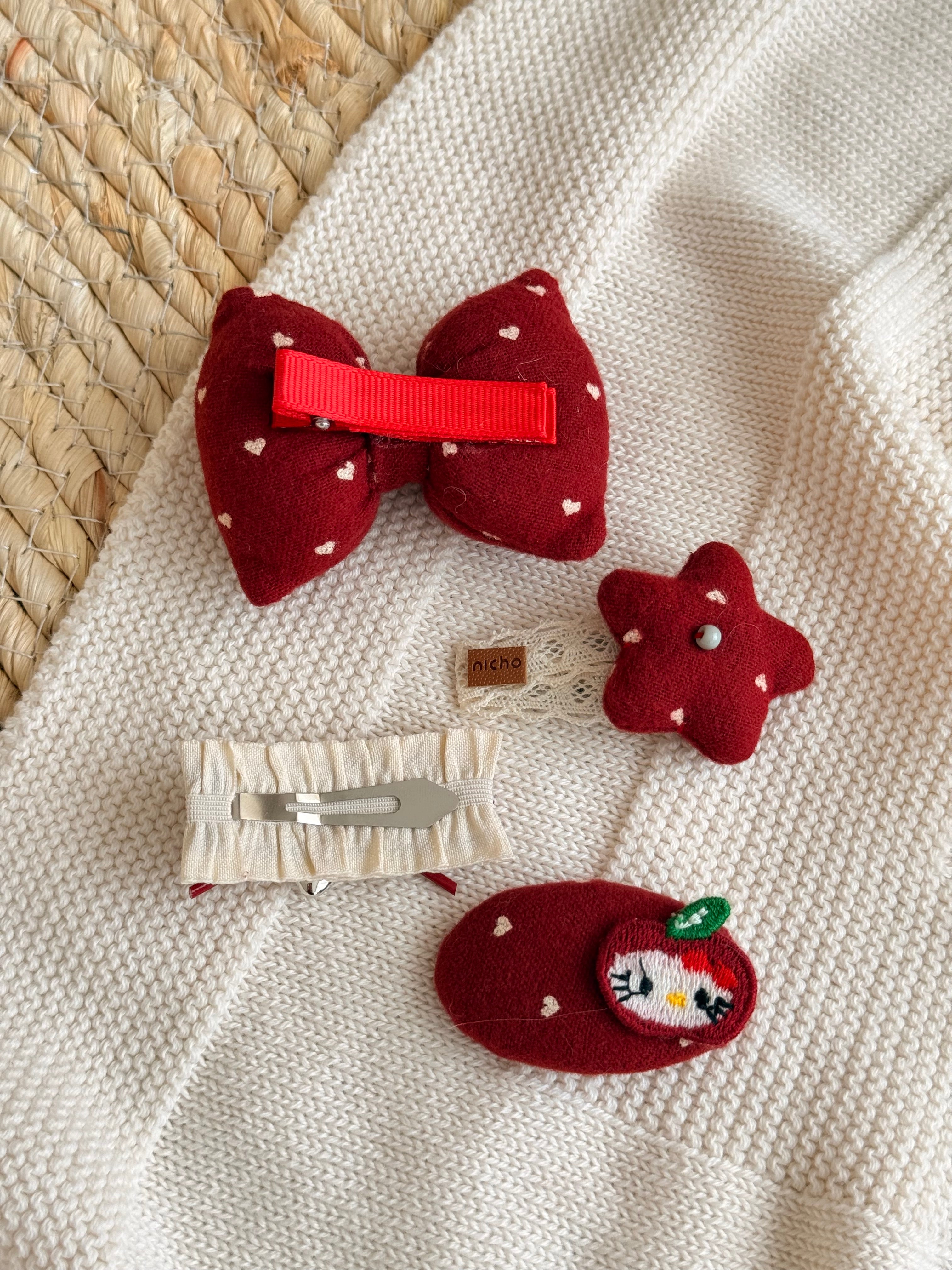 Set me 4 Kapese Flokesh "Red Velvet & Kitty"