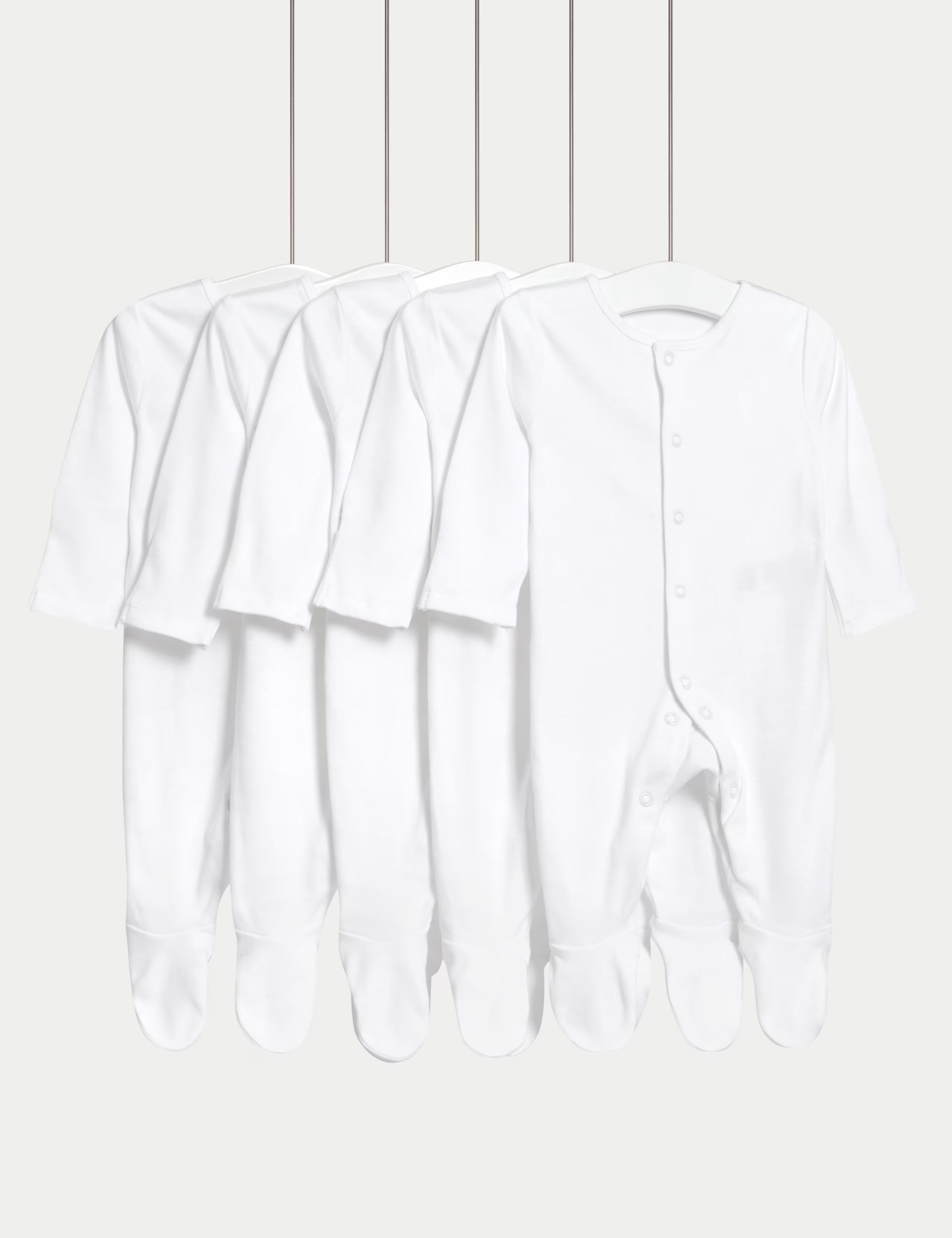 Set Me 5 Tutina (Sleepsuits) – 100% Pambuk me Kopsa te Brdha
