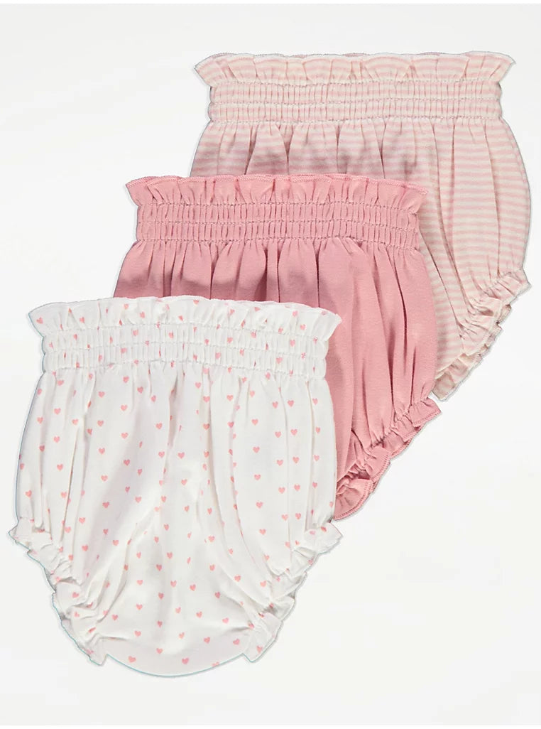Set me 3 Kostume "Pink Hearts" - Body & Mbathje