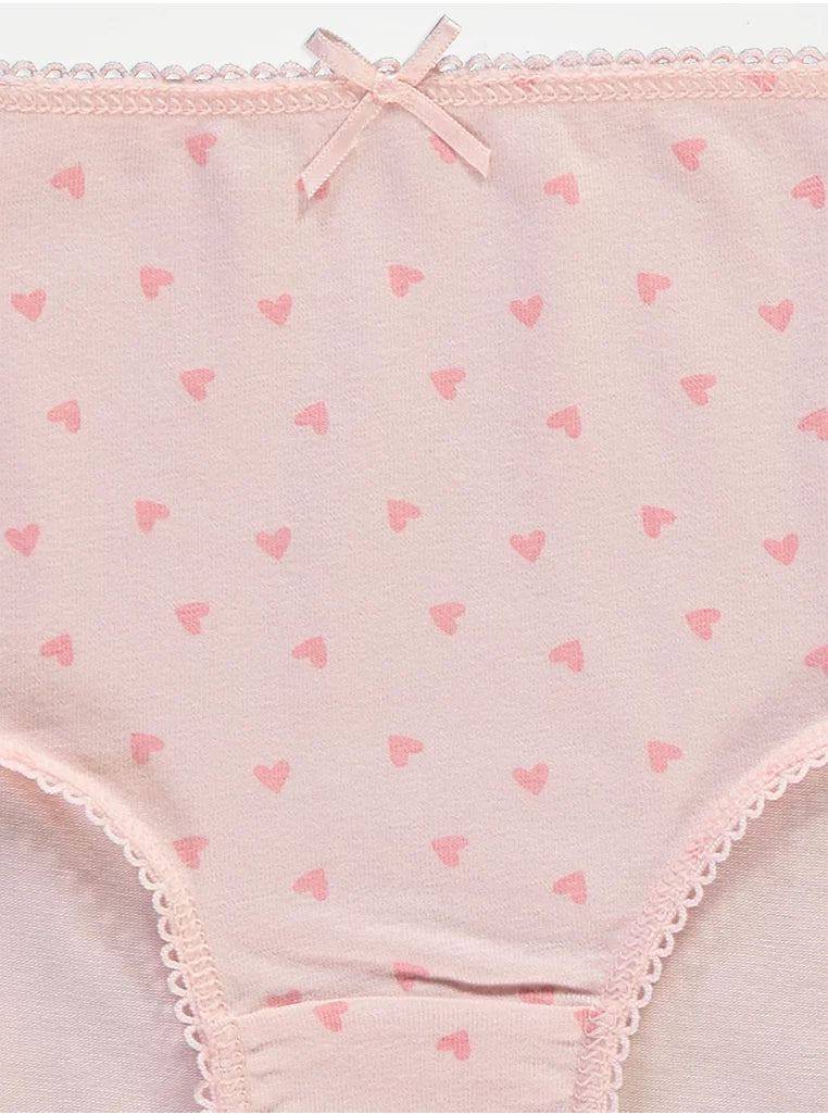 Set me 10 Mbathje per Vajza – Pink & White Hearts