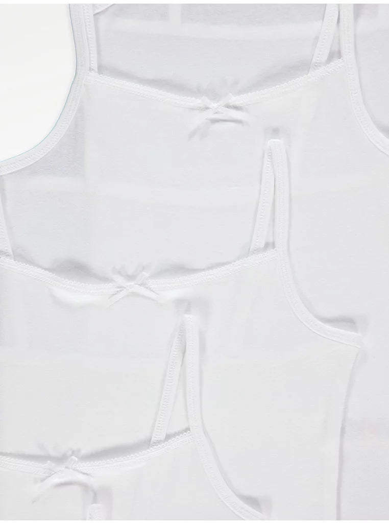 Set me 5 Kanatiere me Rripa per Vajza – White Classic