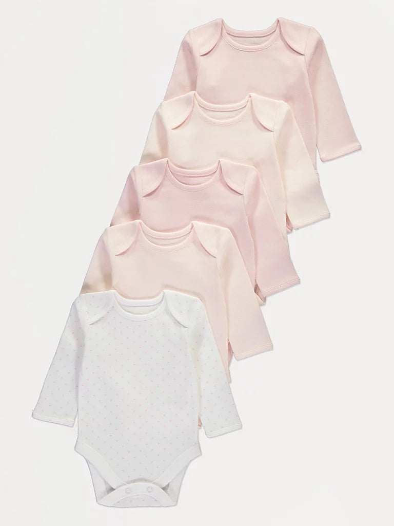 Set me 5 Body me Menge te Gjata - Roze