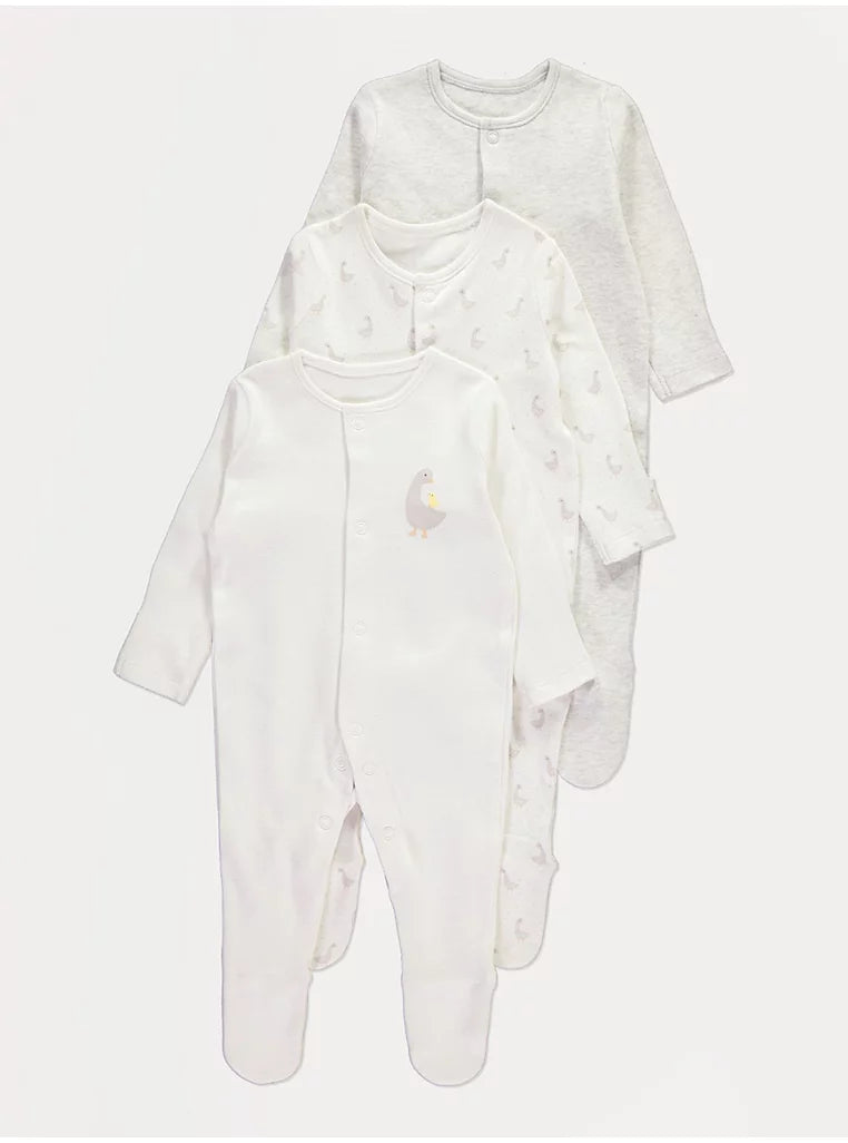 Set Me 3 Tutina (Sleepsuits) "Duckling" – 100% Pambuk