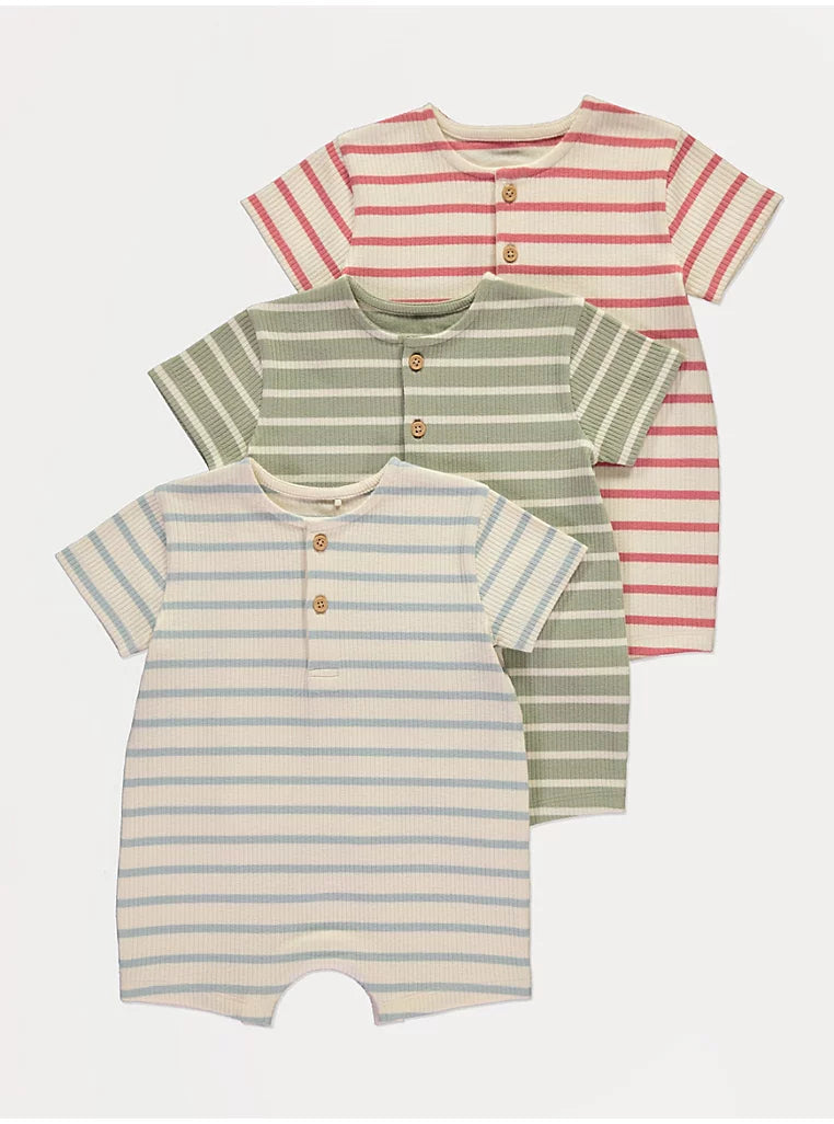 Set me 3 Romper me Shirita – Stil "Henley"