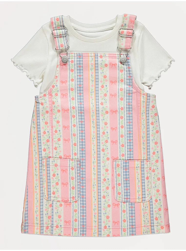 Serafon me Lule me Bluze te Bardhe