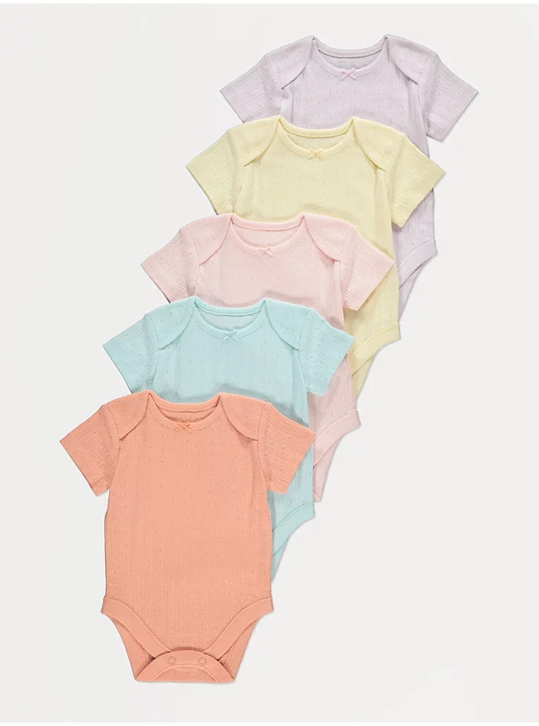 Set me 5 Body me Menge te shkurtra ngjyra Pastel