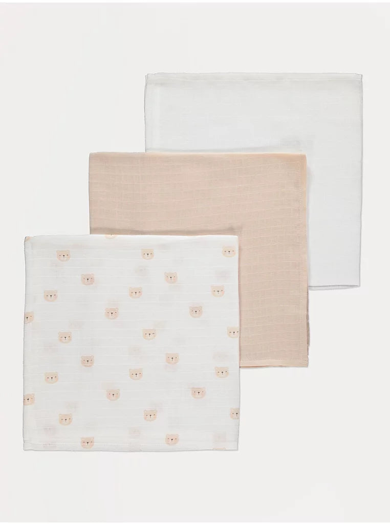 Set me 3 Napa Muslin "Bear Friends" – Butesi e Gjithanshme