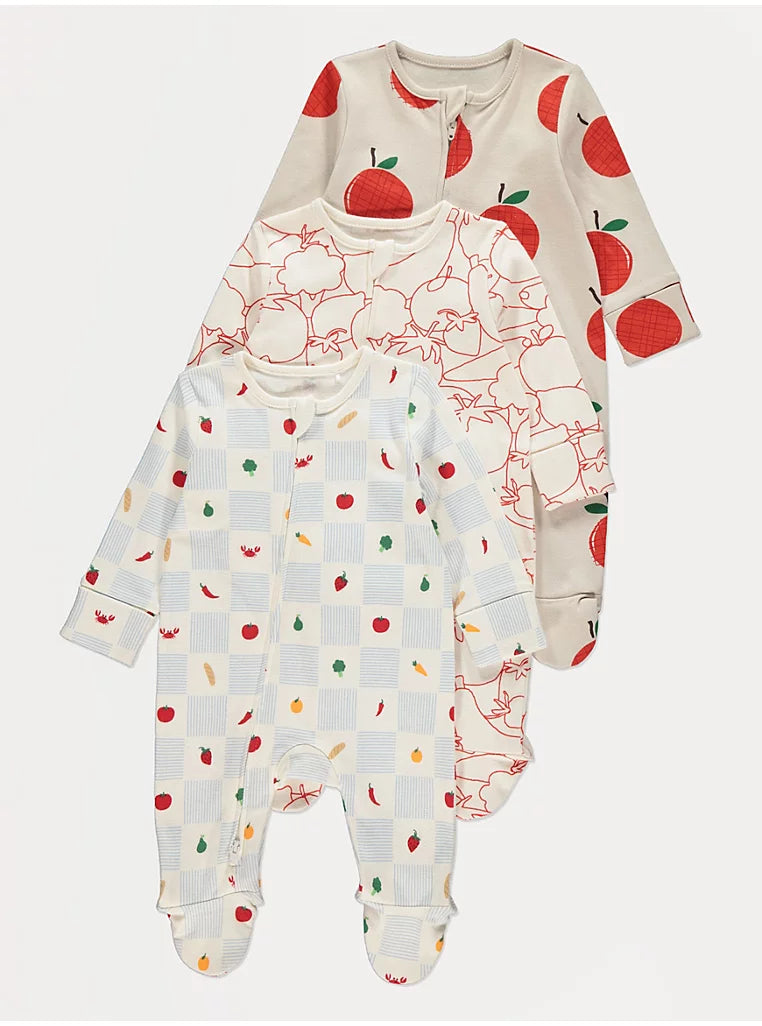 Set me 3 Tutina me Zinxhir - "Apple & Garden"