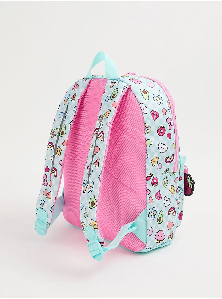 Çante Shpine per Femije me Kuadrata dhe Ikona Kawaii "Sweet Treats"