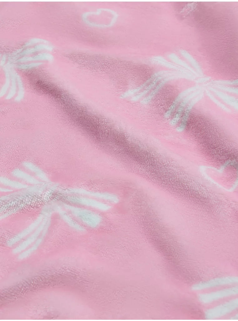 Batanije "Soft Fleece" me Fjongo të Bardha  – Material Soft Touch 70x100 cm