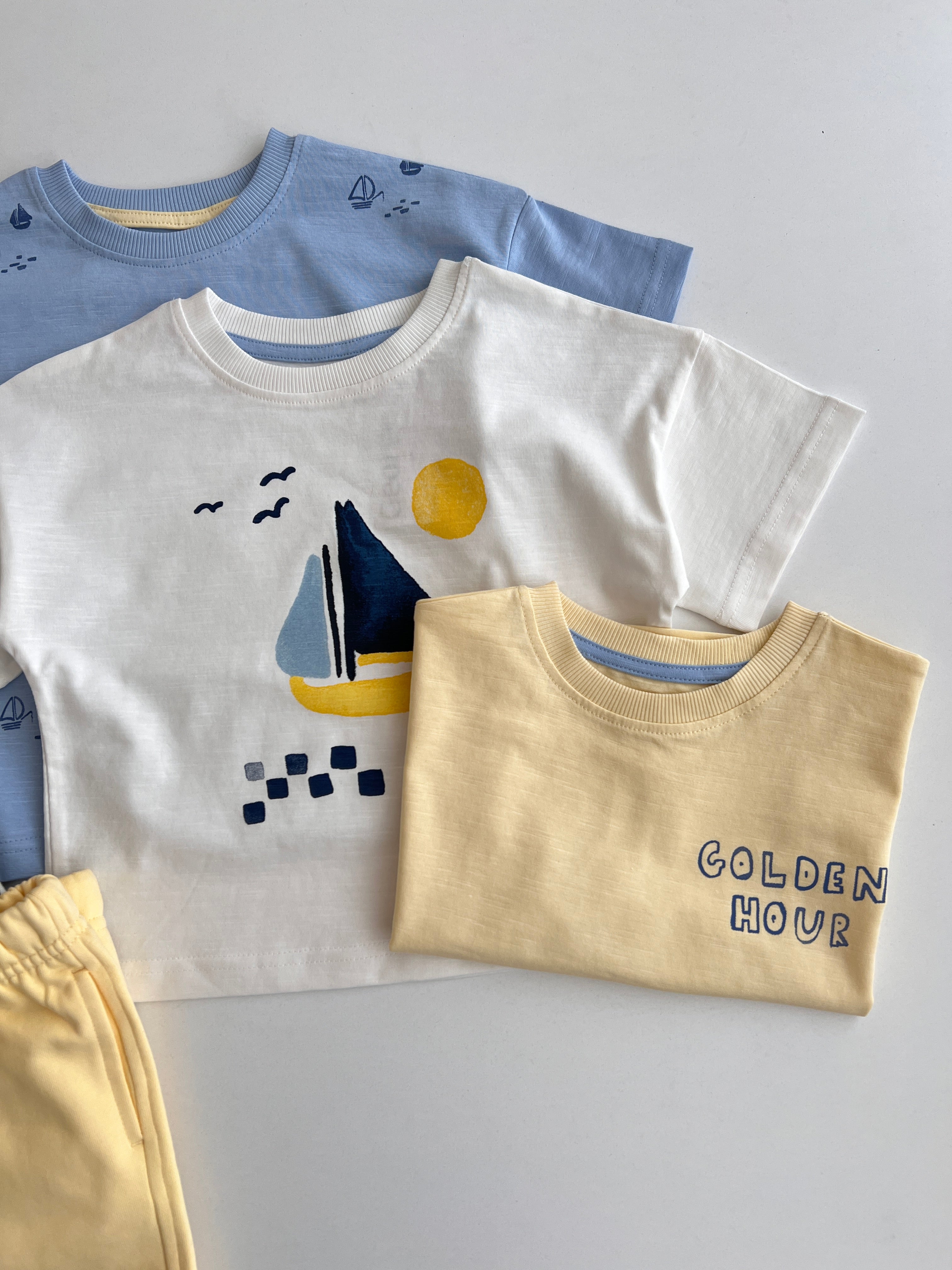 Set 3 Kostume Bluze & Tuta "Golden Hour & Little Sailor"