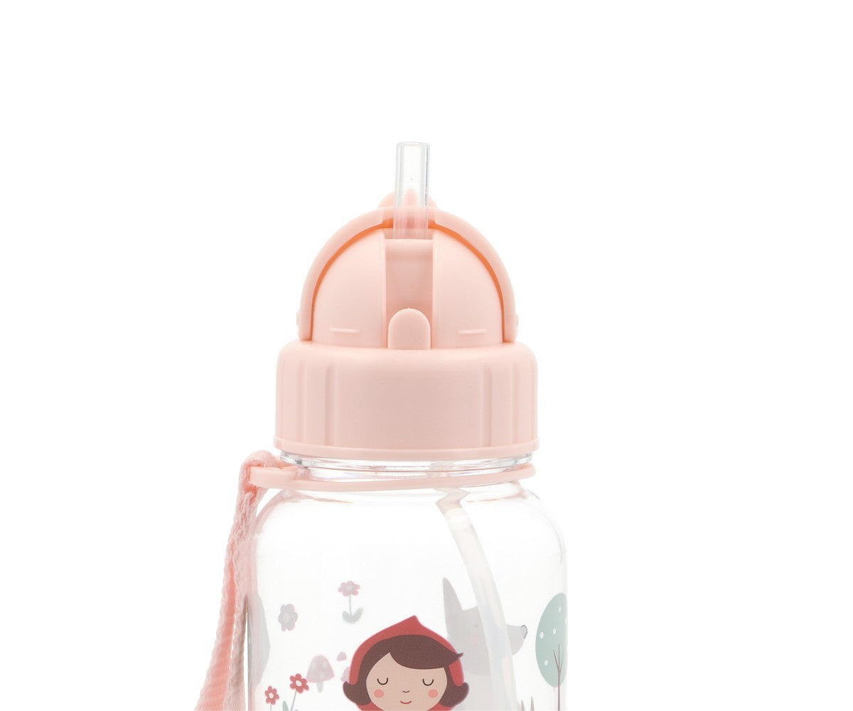Shishe Uji Tritan Me Pipez 500ml- Little Red