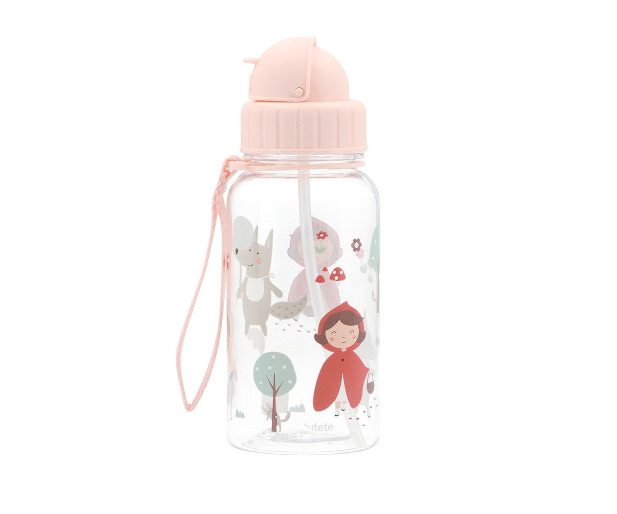Shishe Uji Tritan Me Pipez 500ml- Little Red