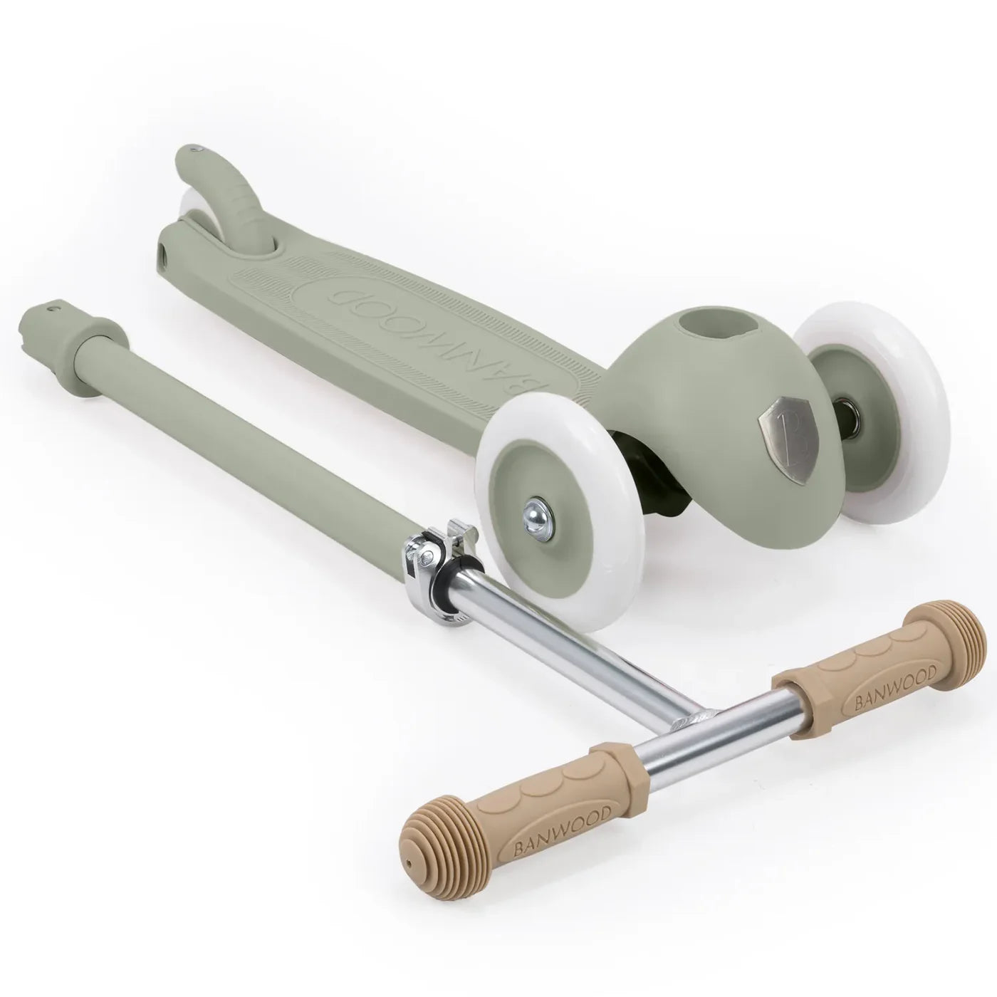 Banwood Eco Skuter Me Kosh Pin&Ride - Olive