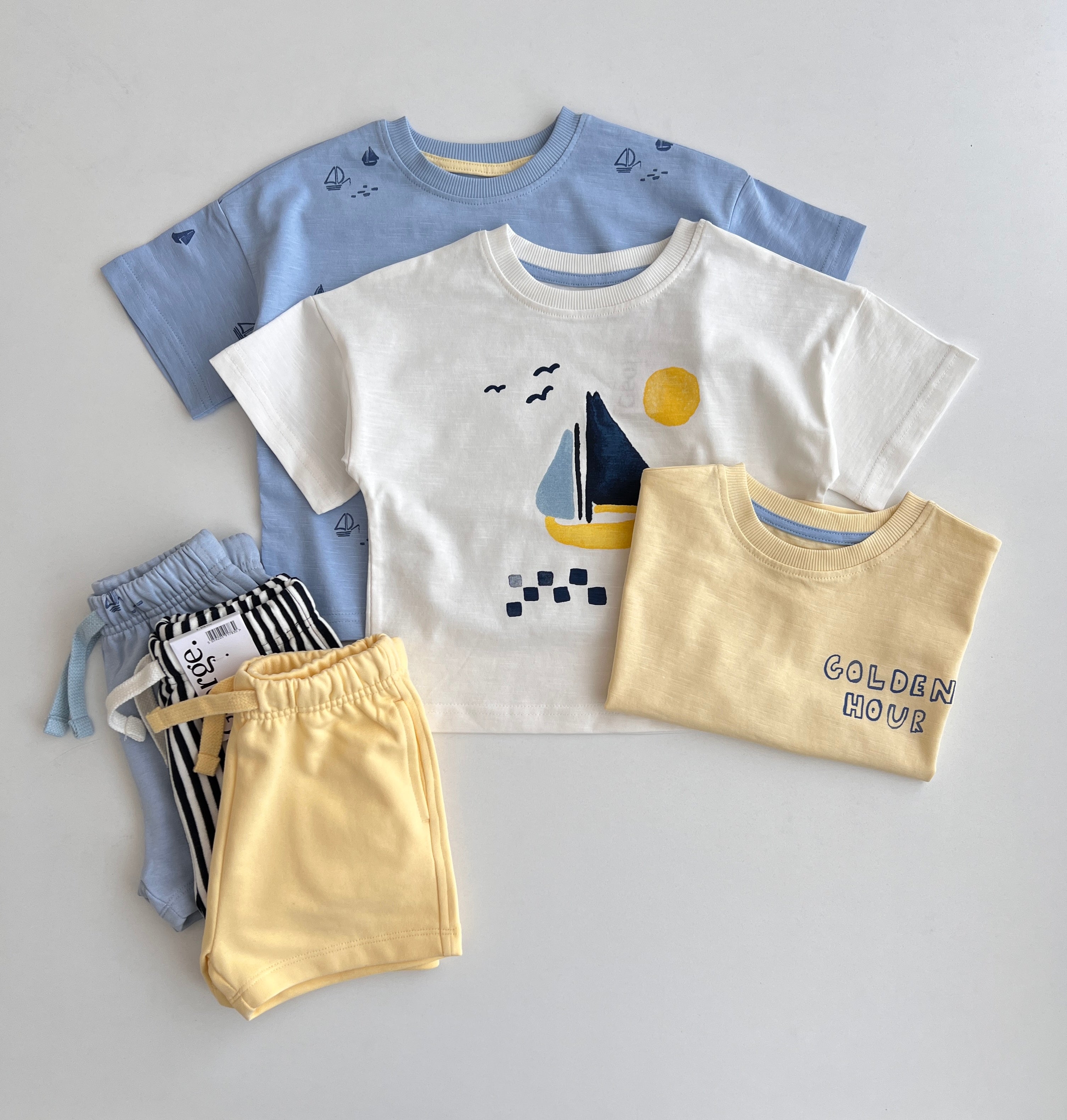 Set 3 Kostume Bluze & Tuta "Golden Hour & Little Sailor"