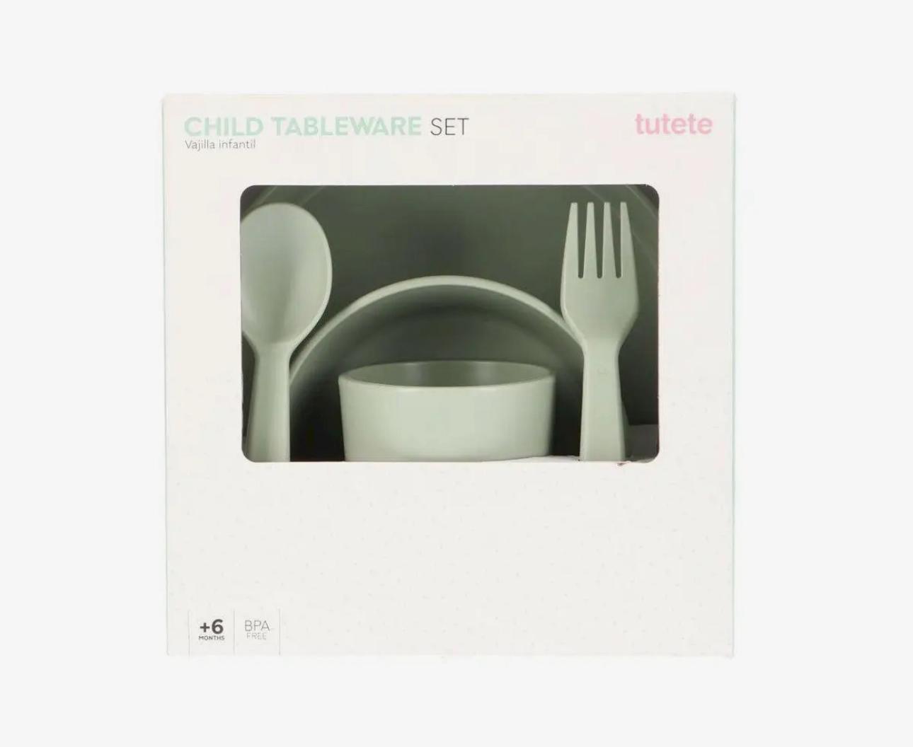 Set Ngrënieje për Fëmijë (6 pjesë) – Ideale për Vetë-Ushqyerje (Baby-led Weaning)