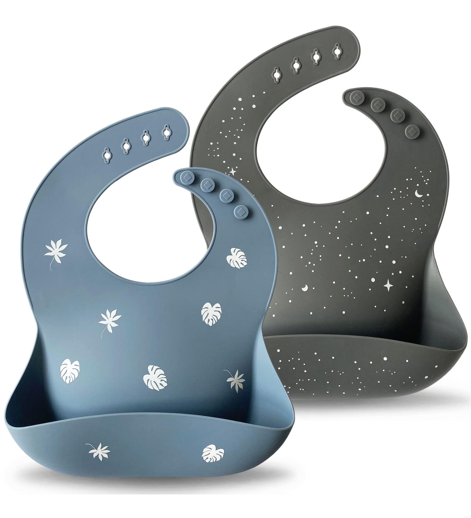 Silicone Bibs 2 Pack