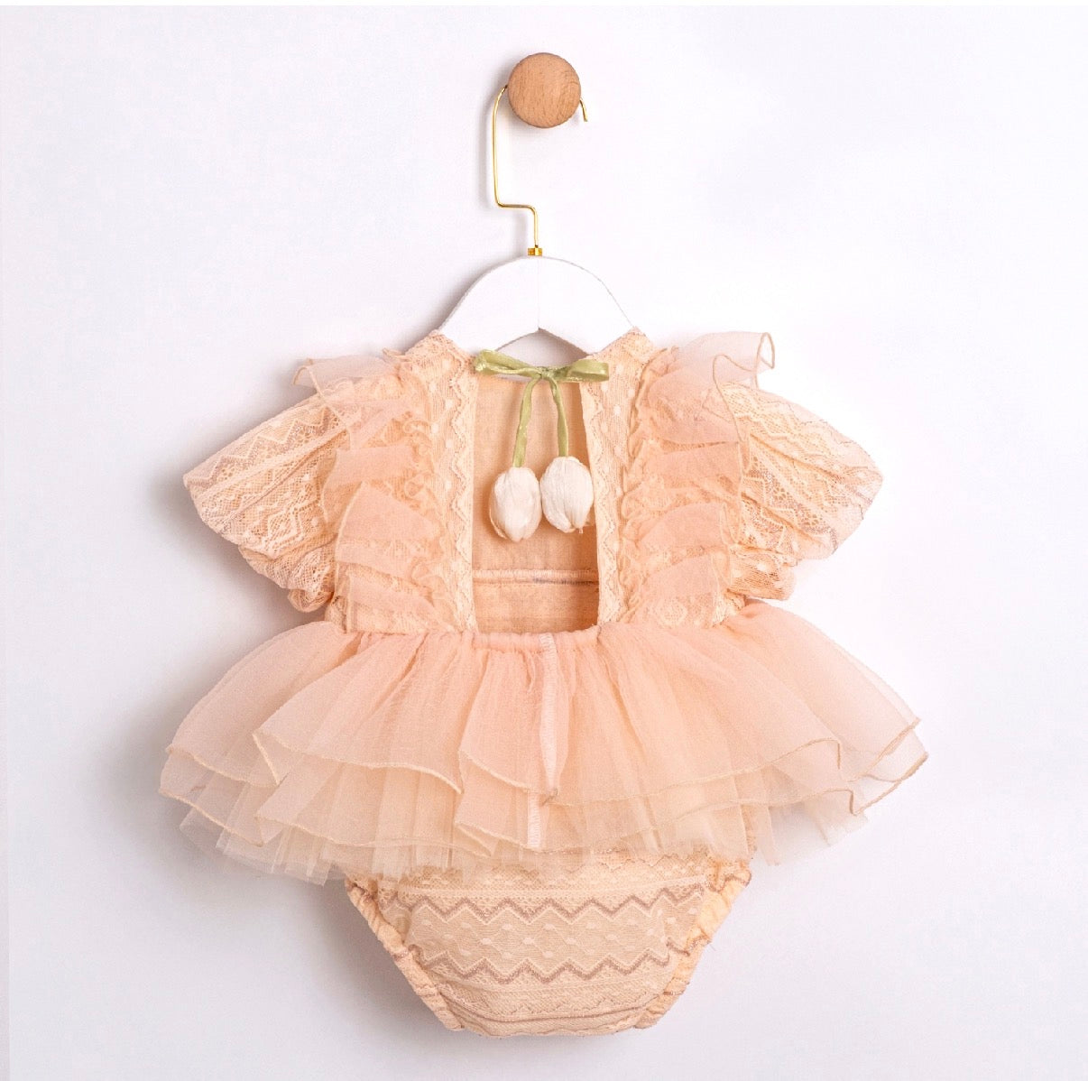 Fustan - Romper Peach