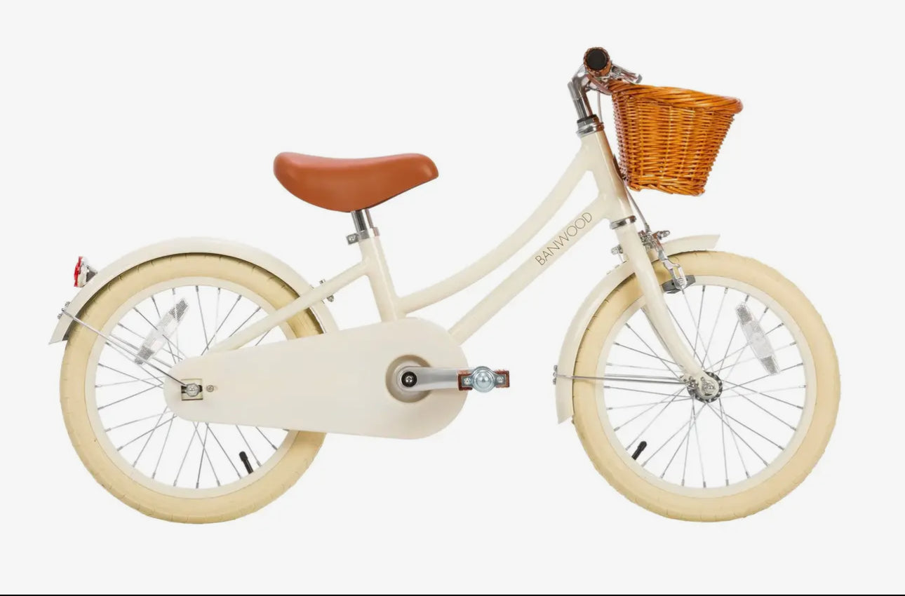 Banwood 16” Classic Bike/Biciklete Premium per Femije 4-7 vjeç Vintage- Cream
