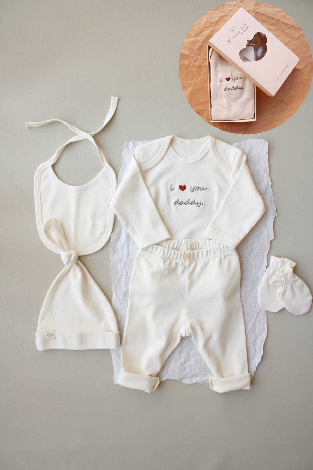 Set Materniteti me 5 Pjese - "I Love You Daddy"