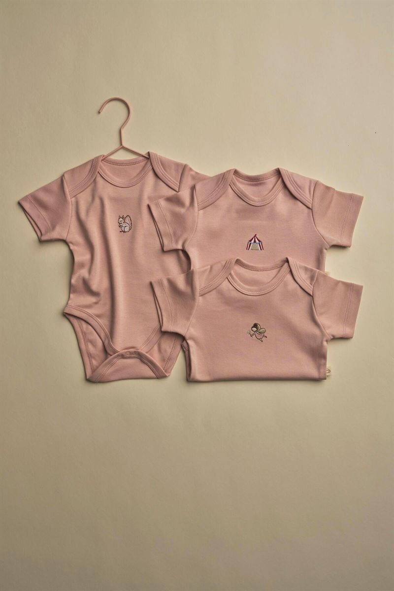 Set 3 Body Pambuku - Rozë/ Pink