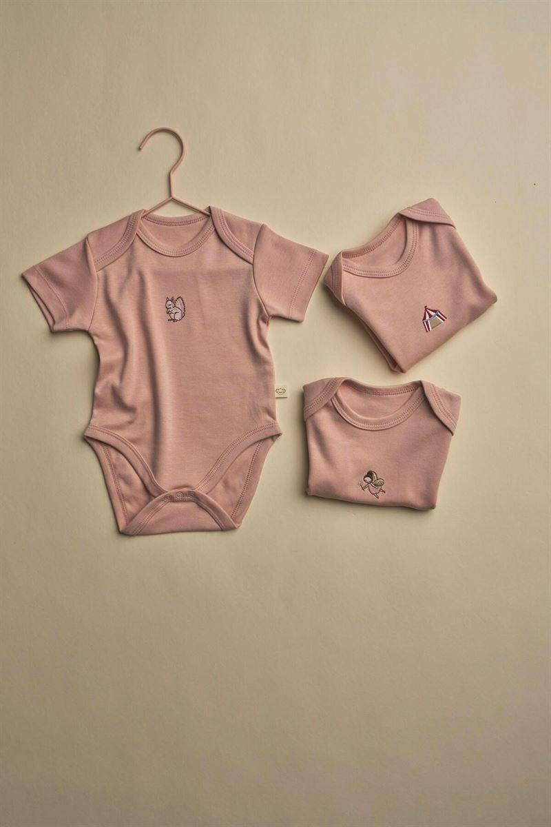 Set 3 Body Pambuku - Rozë/ Pink