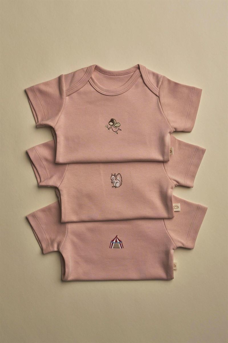 Set 3 Body Pambuku - Rozë/ Pink