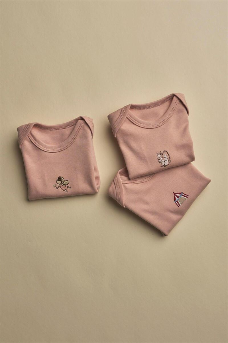 Set 3 Body Pambuku - Rozë/ Pink