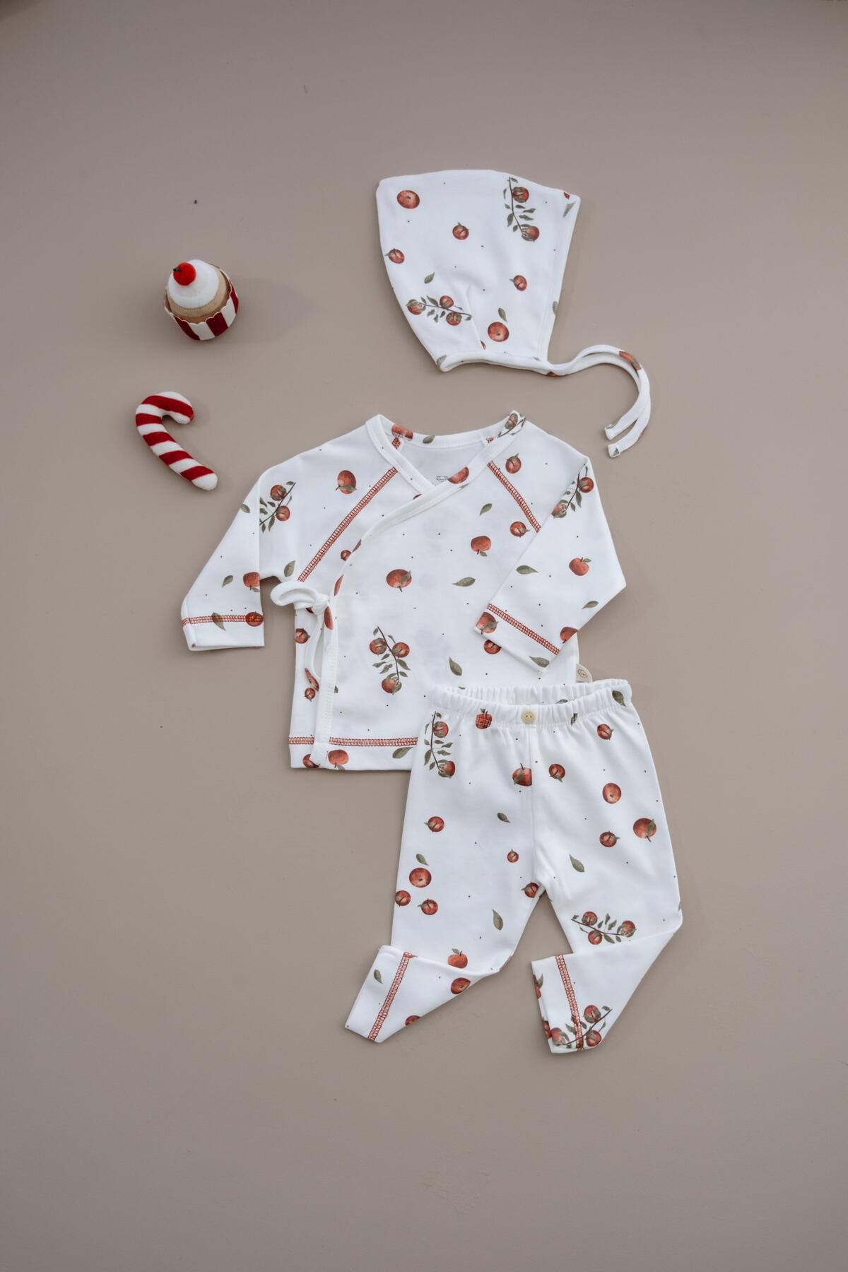Set me 3-Pjese Me Fruta – Bluze, Tuta & Kapuc
