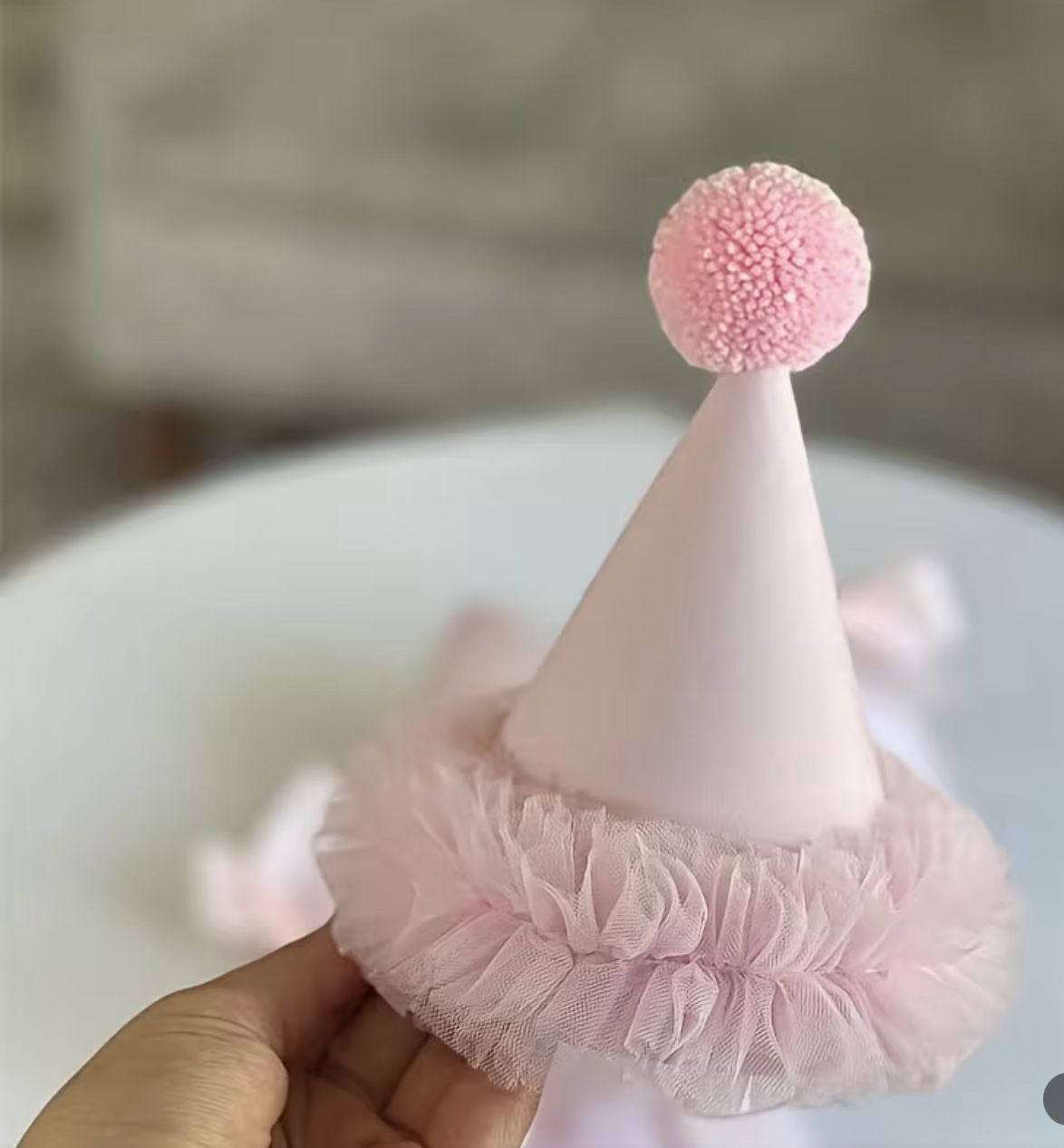 Kapele Dekorative Festive Roze