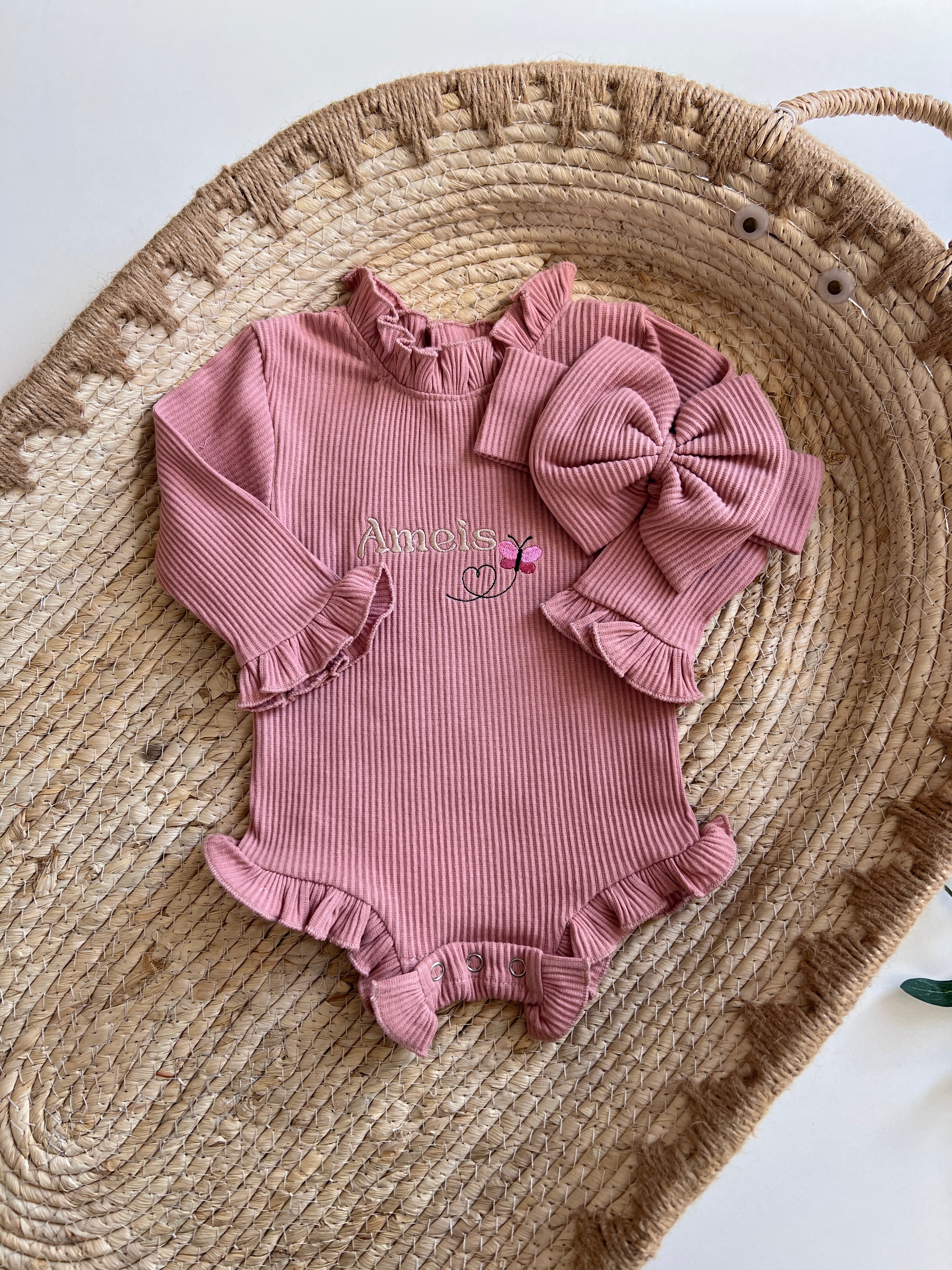 Romper Roze me Kordele