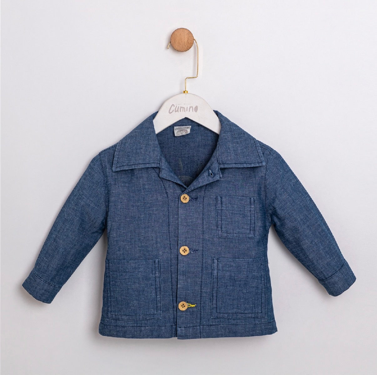 Kostum me 3 Pjese Xhakete Denim e Lehtë, Bluze & Pantallona